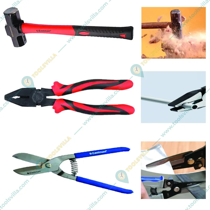 Eastman Sledge Hammer, Combination Plier, Tin Cutter